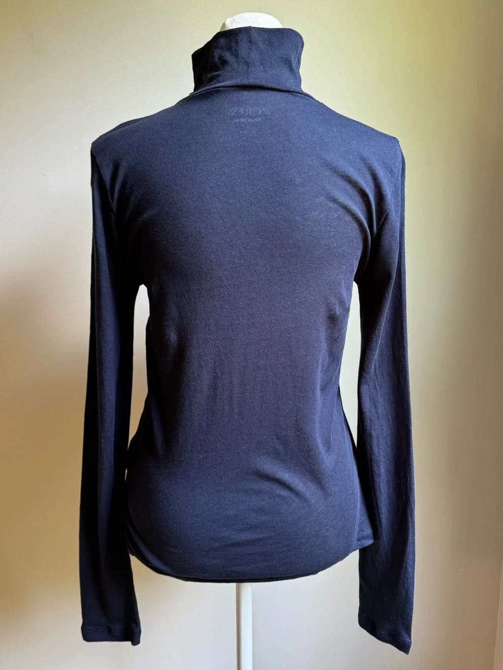 J.Crew NWT Cotton Navy Tissue Crepe Turtleneck Size Small